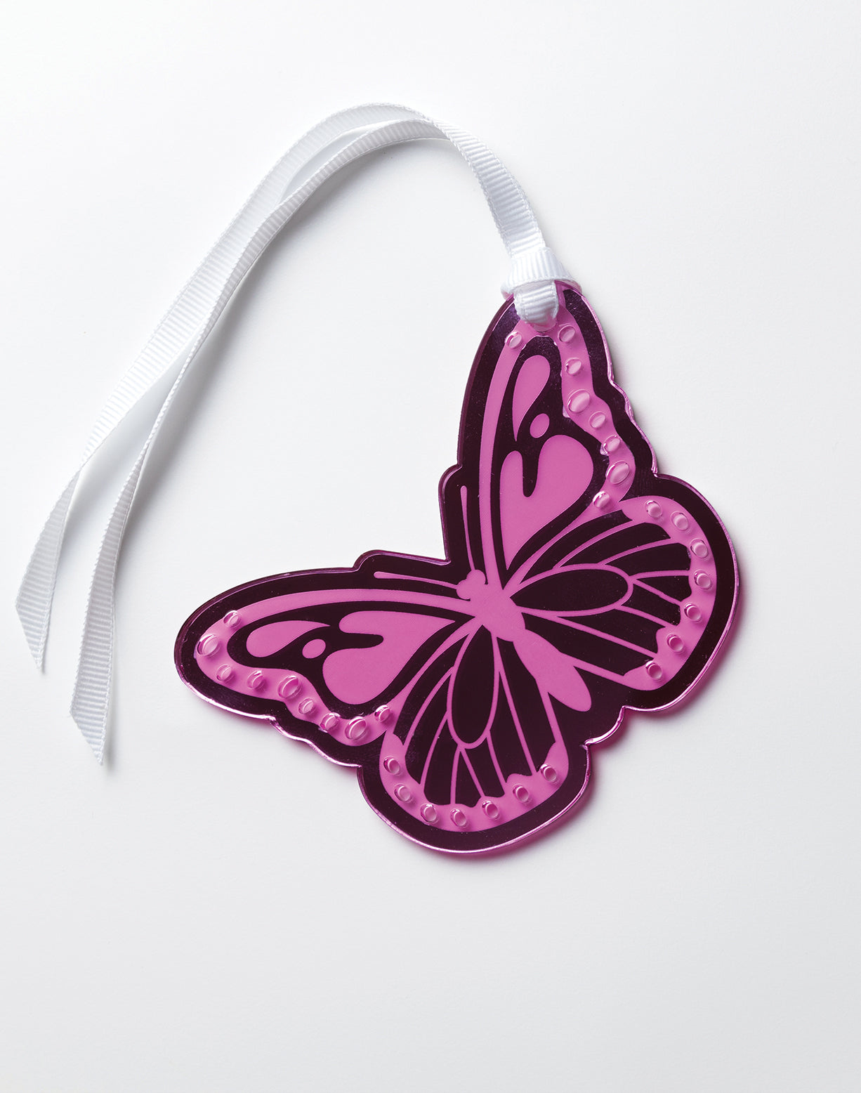 Pink Butterfly Wine Bottle Tag