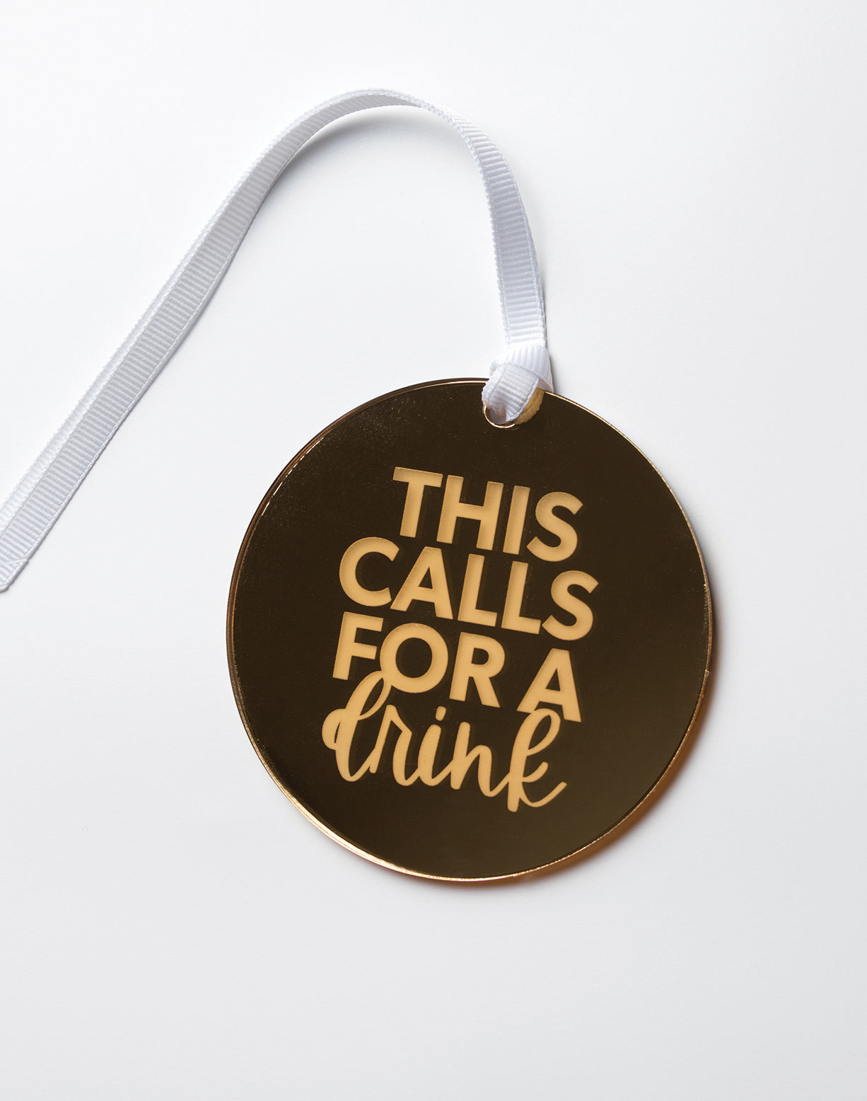 This Calls for a Drink Wine Bottle Tag