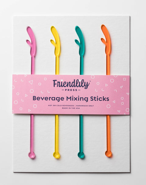 Drink Stirrer Sets by Friendlily Press Candy Cart