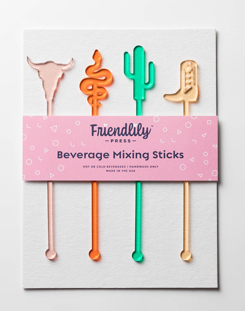 Drink Stirrer Sets by Friendlily Press La Tropics