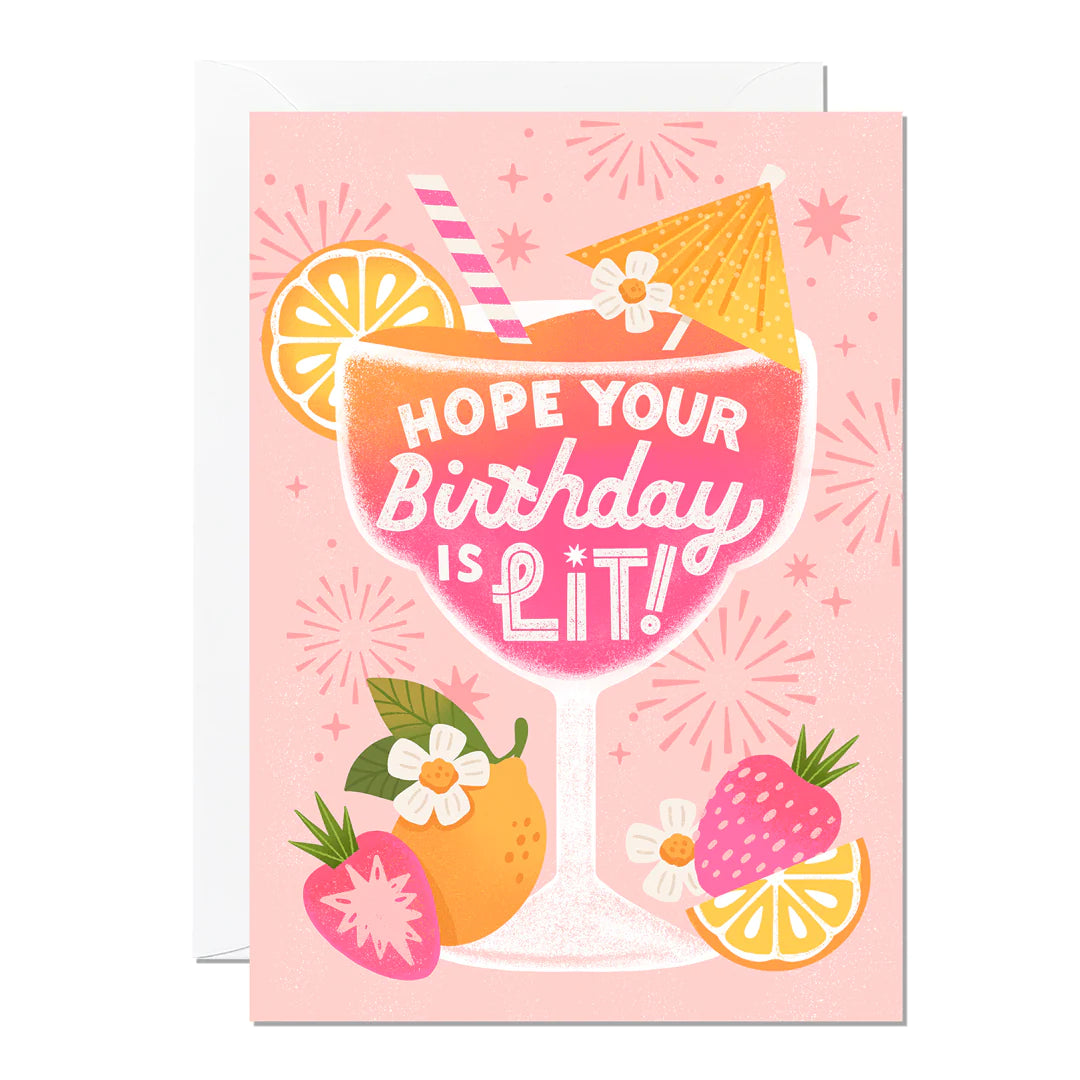 Lit Birthday Card