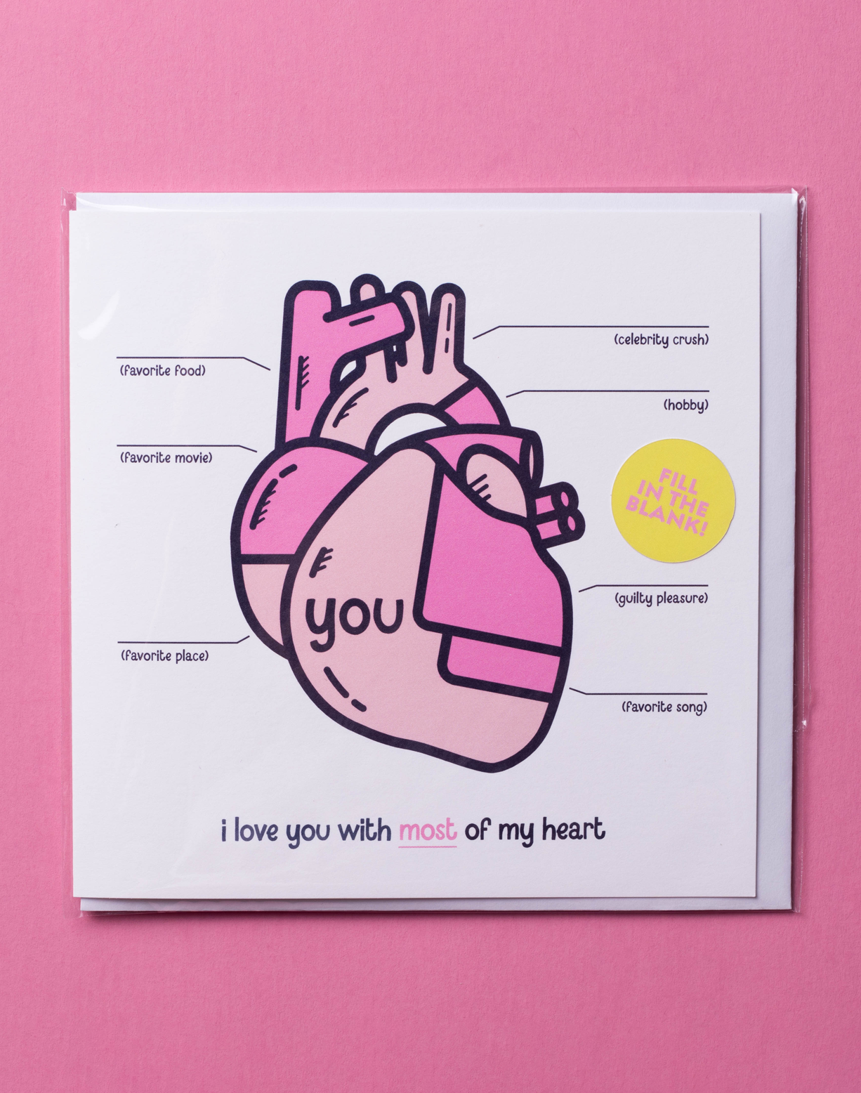 I Love You With Most Of My Heart Greeting Card