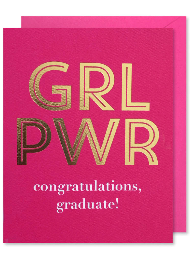 Girl Power Grad Card