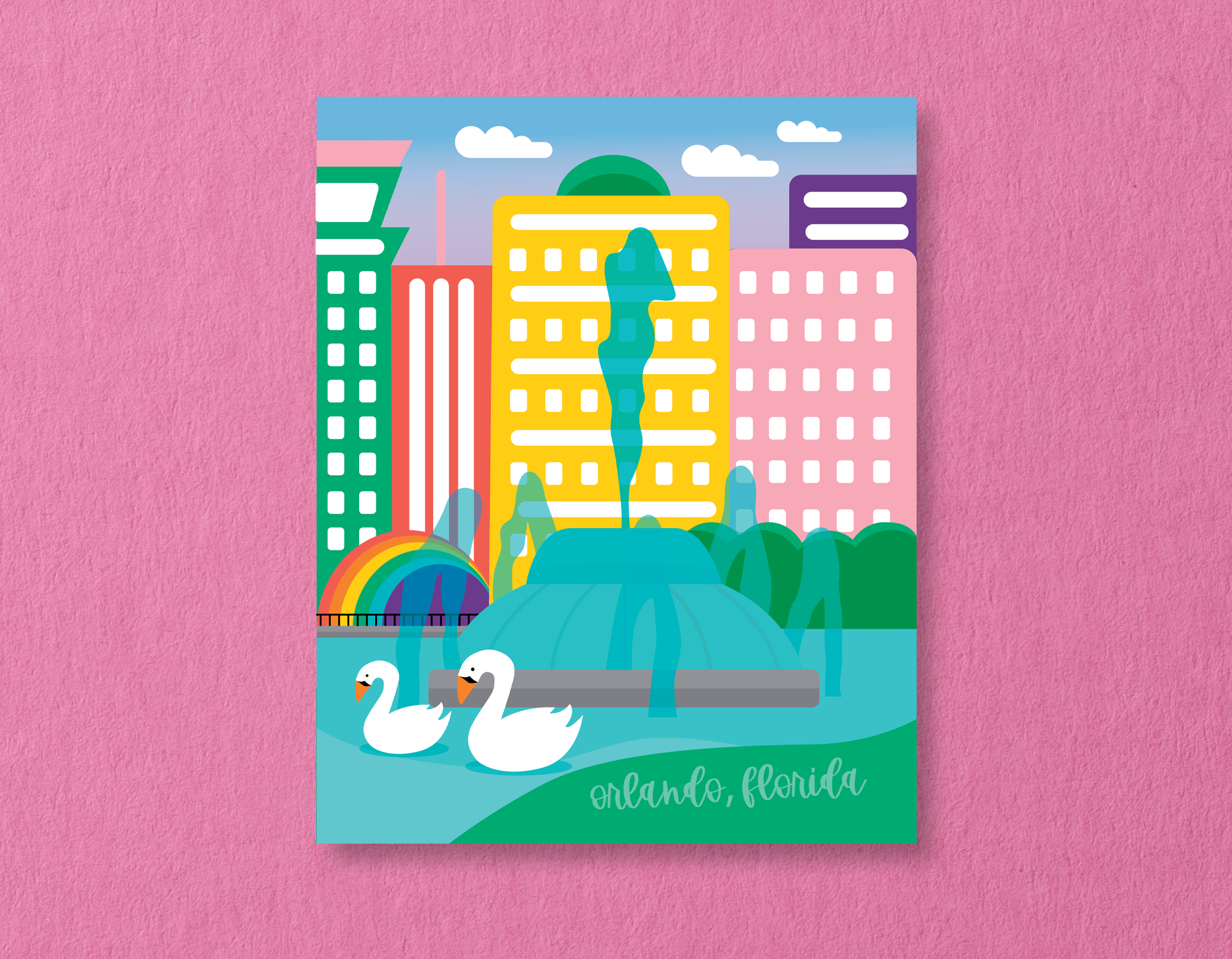 Lake Eola Fountain 8x10 Print