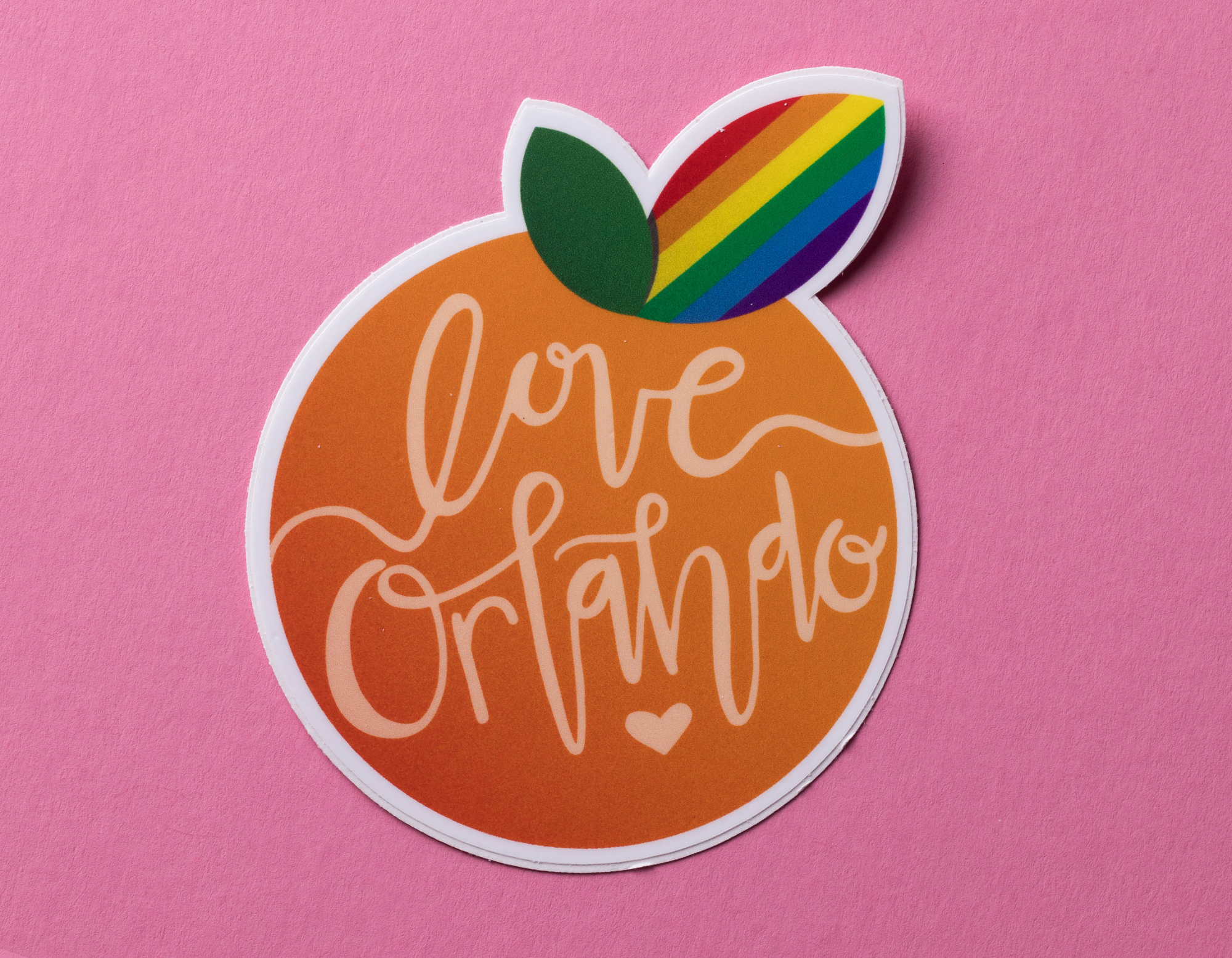 Love Orlando Orange Sticker