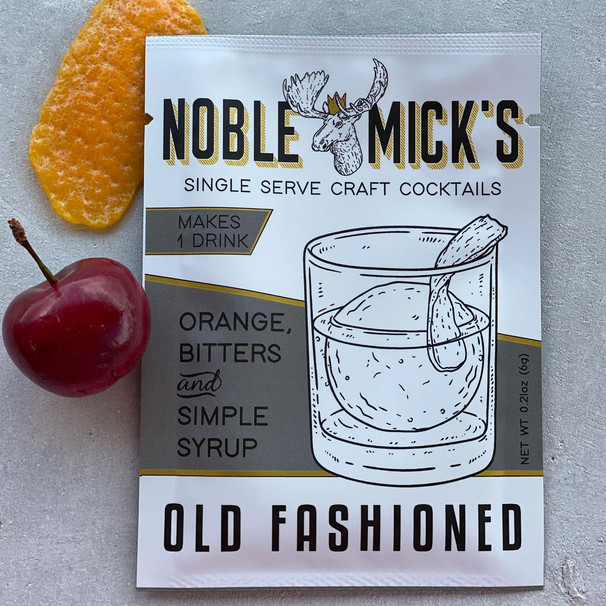 Old Fashioned Single Serve Cocktail Mix