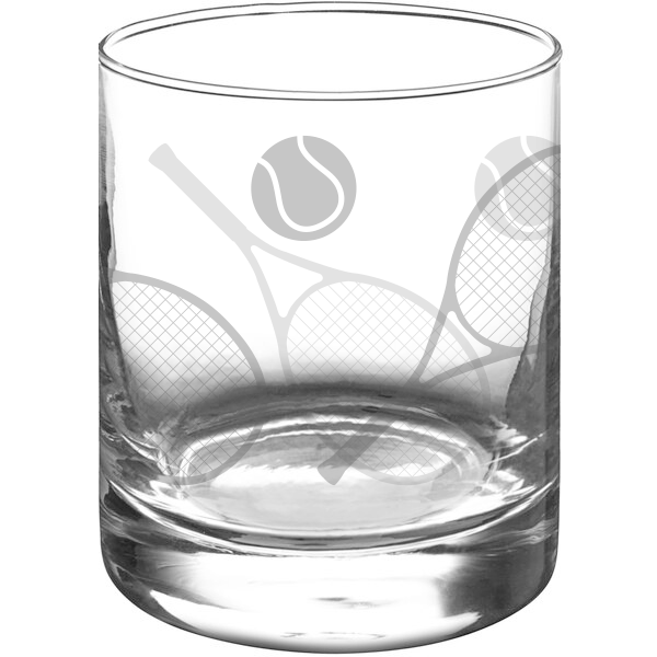 Tennis Rocks Glass