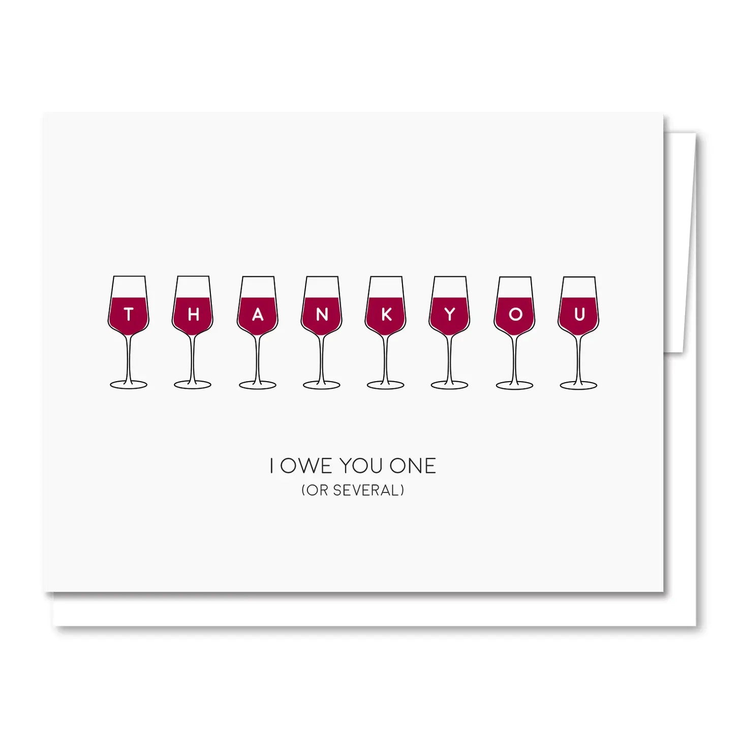 Wine Thank You Card
