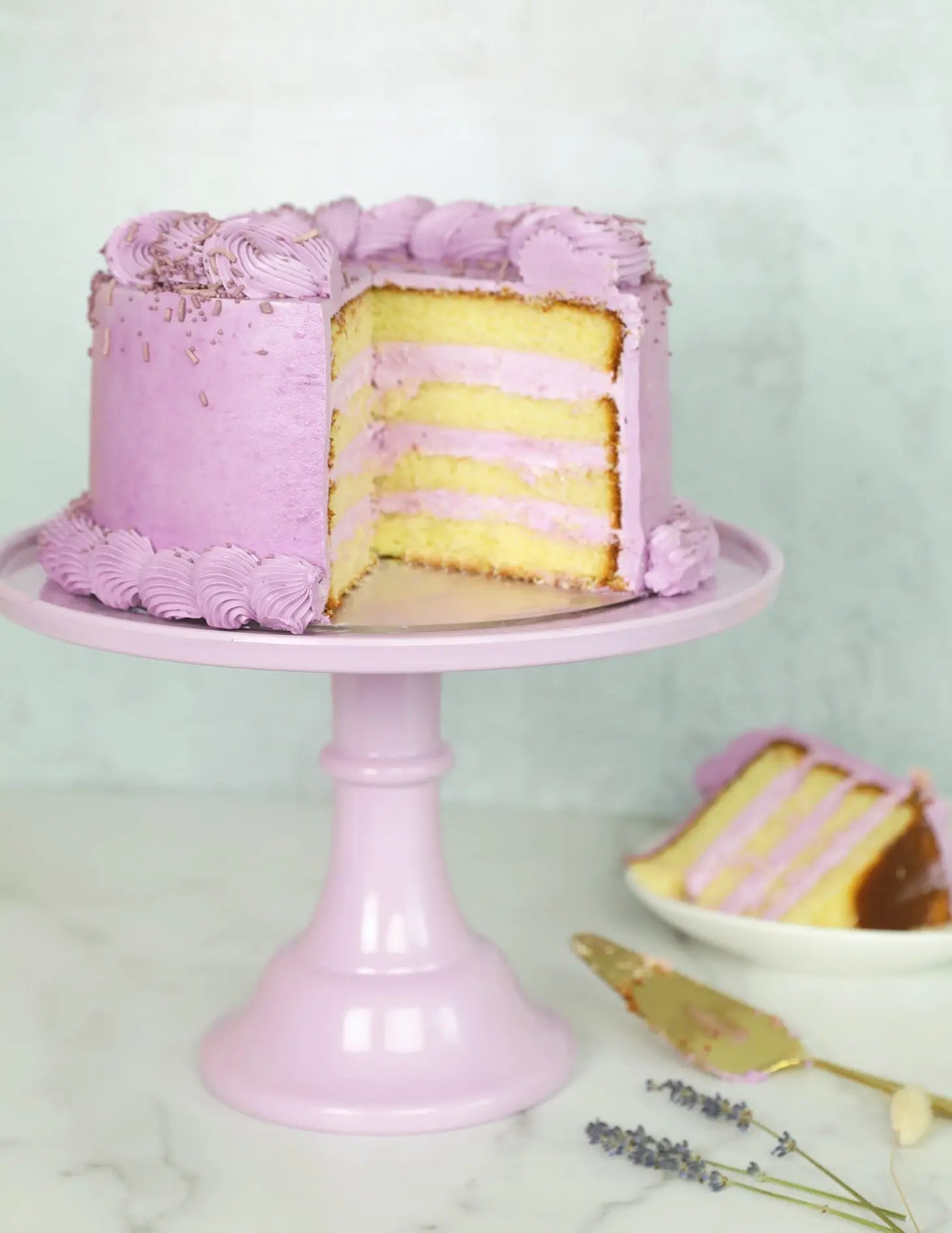 Lilac Cake Stand