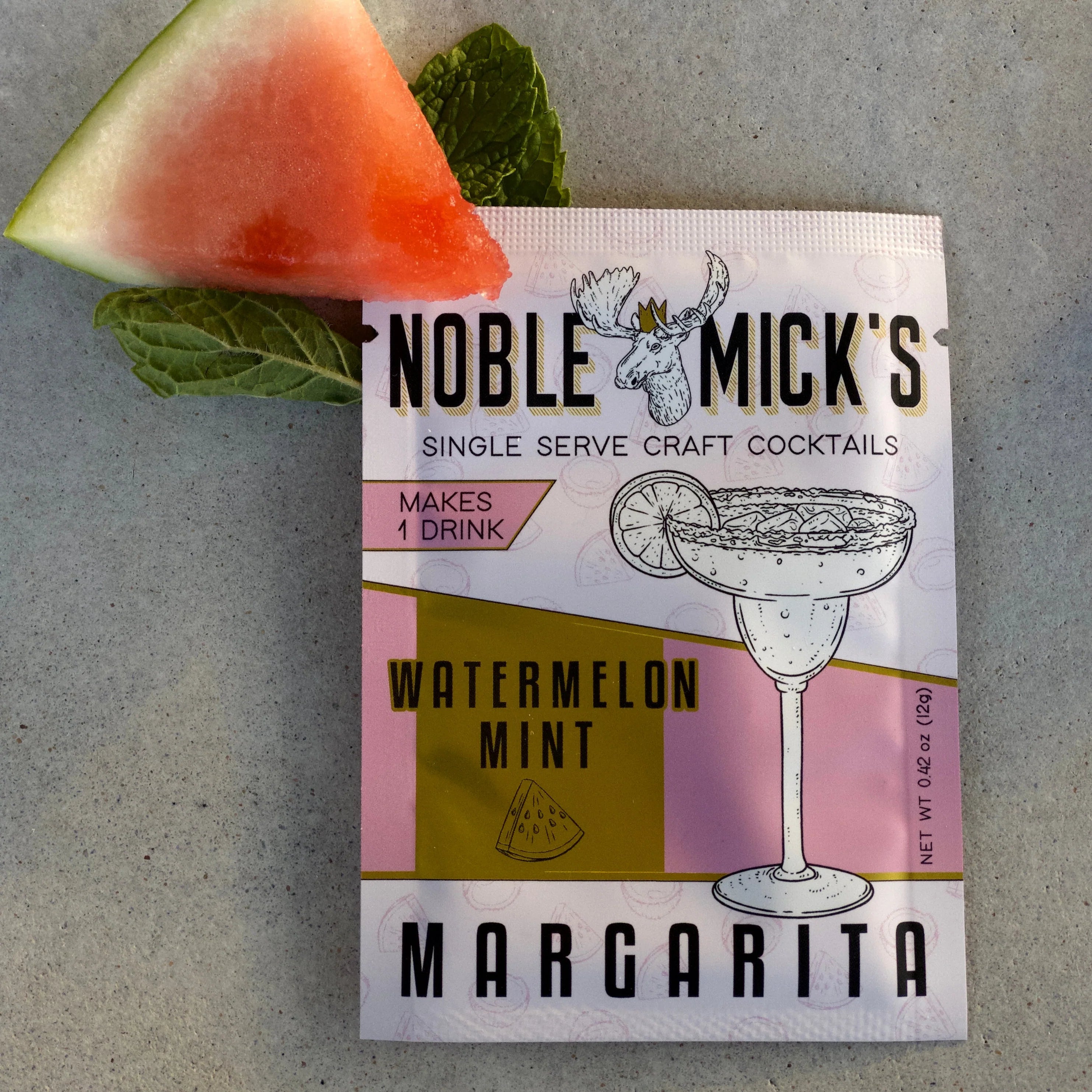 Watermelon Mint Margarita Single Serve Cocktail Mix