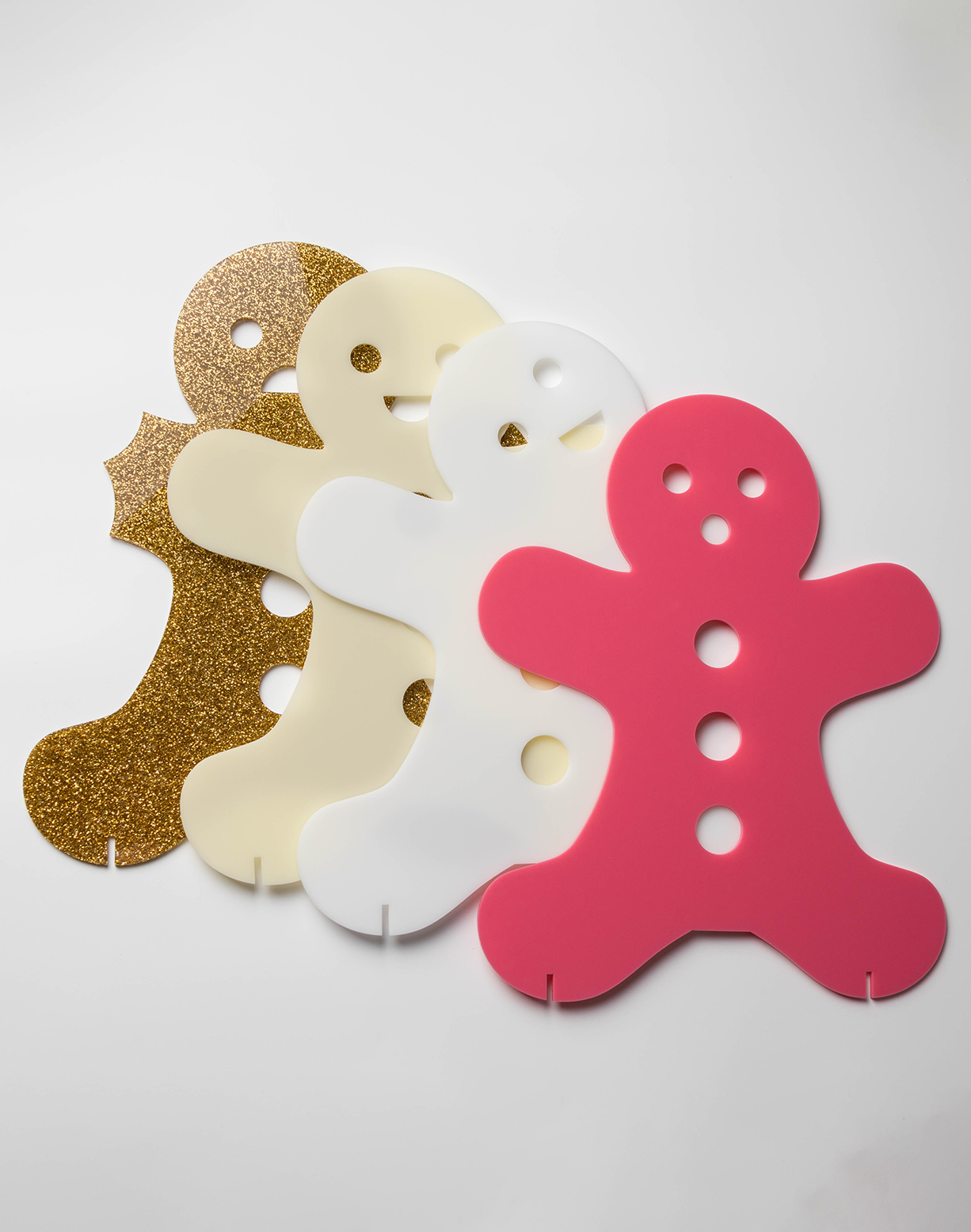 Oversized Acrylic Gingerbread Man Displays
