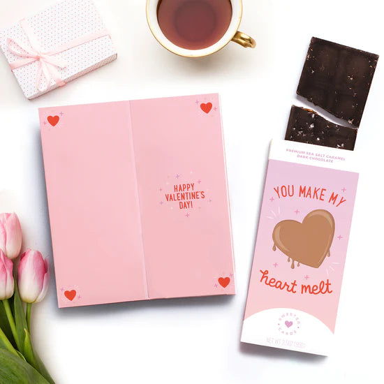 You Make My Heart Melt - Chocolate Valentine's Day Card